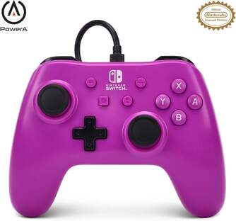 MANDO POWER A SWITCH CON CABLE GRAPE PURPLE