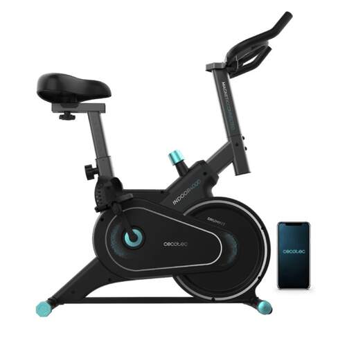 Bicicleta Indoor Cecotec Drumfit 4000 Magnetic - Masa Inercial 4kg, Resistencia ajustable, max 120kg