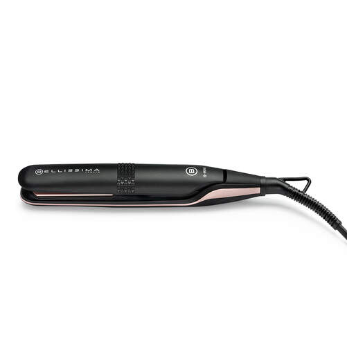 Plancha de pelo B-Mini Bellissima - Hasta 200 ºC, Negro, Rosa