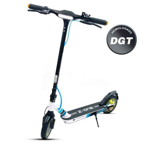 Patinete Eléctrico SmartGyro Z-One Azul - 350W 36V 8Ah, Ruedas 10", Aut. 30km*, Triple Frenada, IPX4