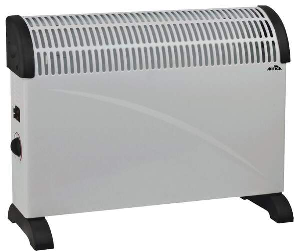 Convector eléctrico Artica ACV2000T - 3 potencias: 750/1250/2000W, Pared/Suelo, Termostato