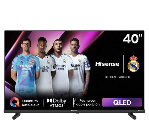 TV Hisense 40" QLED 40A5NQ - Full HD, Smart TV, Direct-LED, HDR, 16 W, Smart TV VIDAA U6