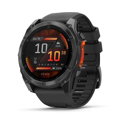 Smartwatch Garmin Fenix 8 Negro - Pantalla AMOLED de 1,4", 29 días de autonomía, Mapas integrados