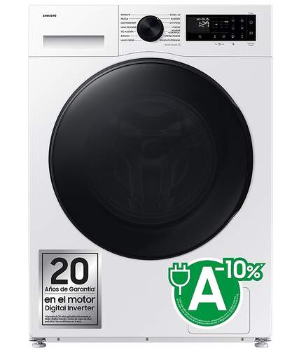 Lavadora secadora Samsung WD11DGB15BEEC - 11 kg lavado, 6 kg secado, 1400 rpm, 72 dB