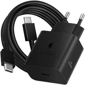 CARGADOR SAMSUNG 1XUSB C DE 45W CABLE USB C NEGRO