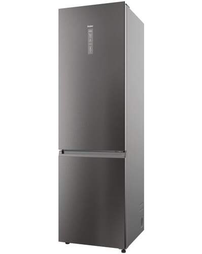 Frigorífico Combi Haier HDPW5620DNPK - 406 litros, Clase D, 205x60x67 cm, No Frost, Inox