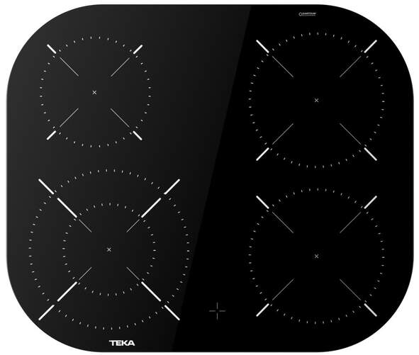 Placa Vitrocerámica Polivalente Teka TCC 64000 PLV - 4 Zonas, 60cm, 9 Potencias, 6900W