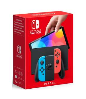 CONSOLA NINTENDO SWITCH OLED AZUL/ROJA NEON