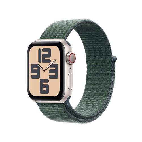 Smartwatch Apple SE - GPS+Cellular, 40 mm, Aluminio, Beige, Verde