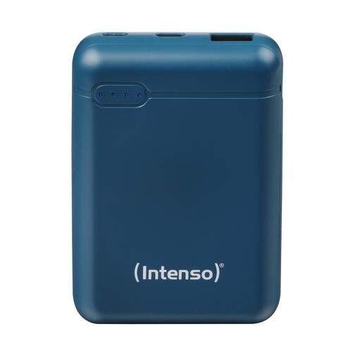 Powerbank Intenso XS - Azul, 10000 mAh, 1 salida USB-C, 1 salida MicroUSB, 1 salida USB-A