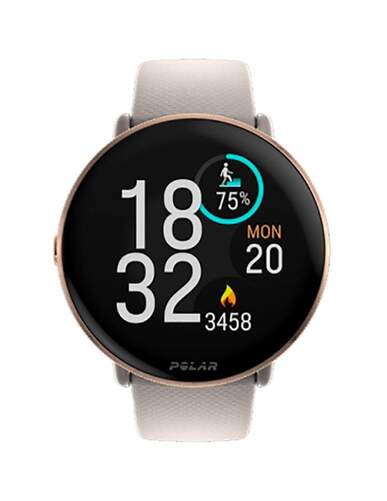 Smartwatch Polar Ignite 3 - Pantalla 1,28", Arena/Oro, Talla S-L