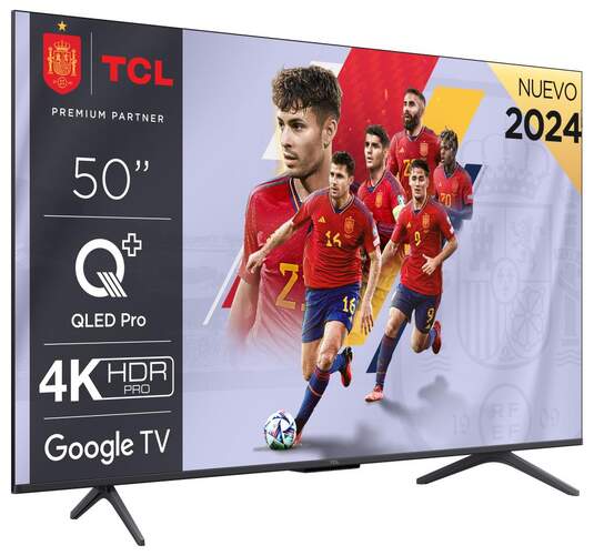 TV TCL 50" QLED 50C655 - 4K Ultra HD, QLED Pro, GoogleTV, Dolby Atmos