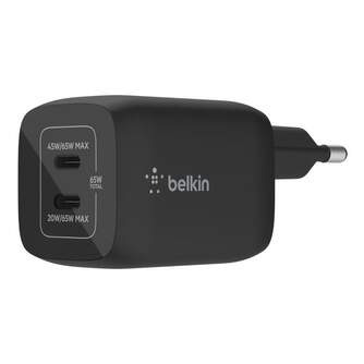 CARGADOR BELKIN 2XUSB C DE 65W GAN CARGA RAPIDA NE