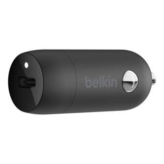 CARGADOR BELKIN COCHE 1XUSB C 30W BLACK CARGA RAPI