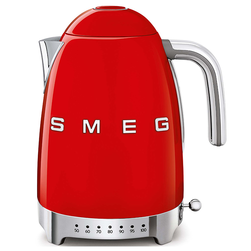 Hervidor Smeg KLF04RDEU Rojo - 2400W, 1.7 Litros /7 Tazas