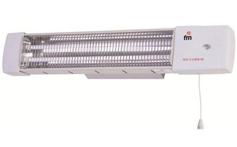 Estufa Infrarrojos FM 1502-C - 1200/600W, 2 Resistencias Cuarzo