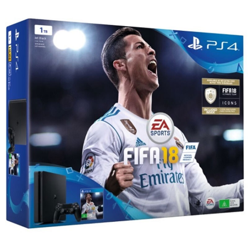 Play Station 4 PS4 Slim 1TB, Mando DualShock 4 + FIFA 18