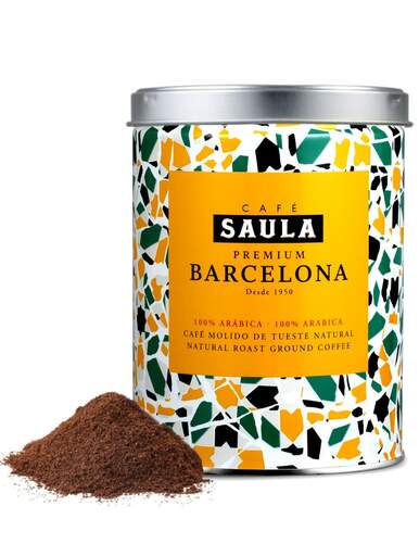 Café molido Saula 25124128 Barcelona - Café Premium Bourbon, 250 g