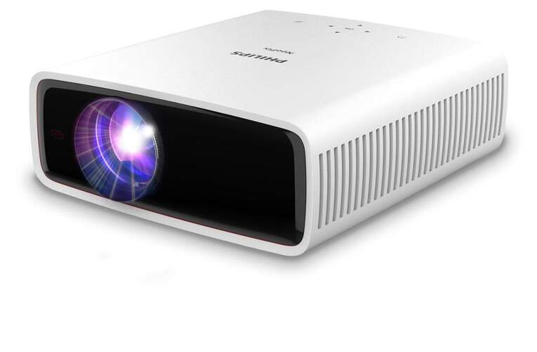 Proyector Philips Neopix 550 NPX550 - LuminOS, LED, Wi-Fi y Bluetooth 4.2, altavoces 14 W, Blanco