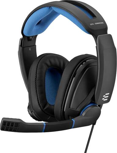 Auriculares Sennheiser GSP 300 Azul - 15-26000 Hz, 19 ohms, 113 dB sensiblidiad, micrófono