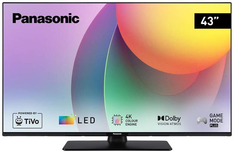 TV Panasonic 43" TB43W60AEZ - 4K Ultra HD, Smart TV TiVO, 24 W, 60 Hz, HDR10