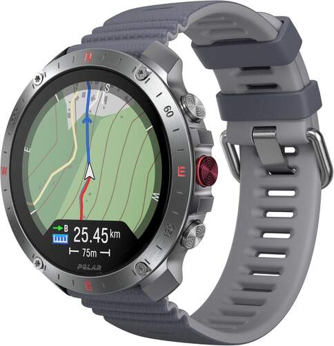 Smartwatch Polar Grit X2 Pro - Correa y esfera gris, 10 días autonomía, GPS, navegación avanzada