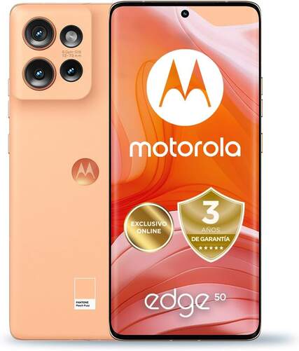 Motorola Edge 50 12/512 GB Rosa - Snapdragon 7 Gen 1, Android 14, 5000 mAh, Triple Cámara 50 MP