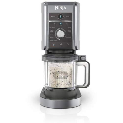 Heladera Ninja NC501EU Creami Dlux - 11 en 1, 800 W, 1&#39;6 L, Gris, Negro