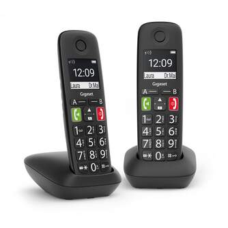 TELEFONO DECT GIGASET E290 NEGRO DUO