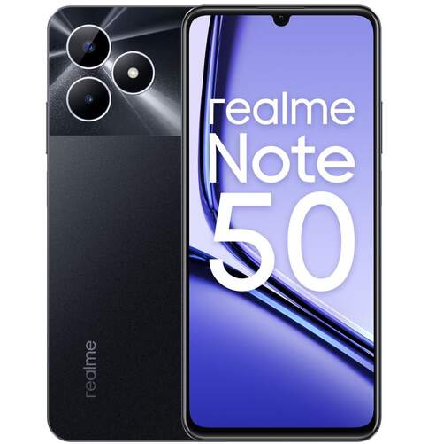 Realme Note 50 - 4/128 GB, 720 x 1600, Pantalla 6&#39;74", Negro