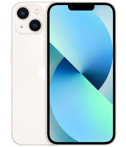 Apple iPhone 13 4/128GB Starlight - 6.1" Super Retina, 5G, Cámara Dual 12Mpx, Chip A15, NFC, Face ID