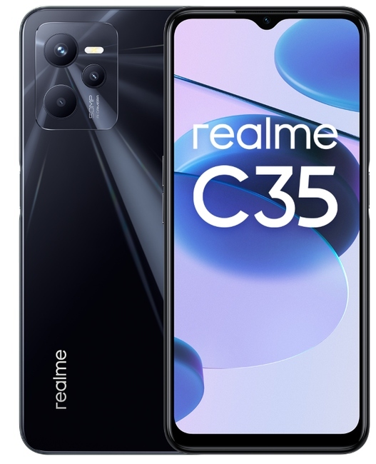 Realme C35 4/64GB Negro - 6.6" FHD+, 50+2/8Mpx