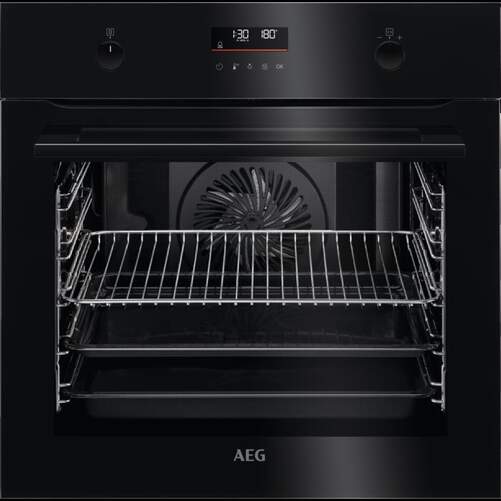 Horno pirolítico AEG BPK535060B - A+, Cristal, 71 L, Negro