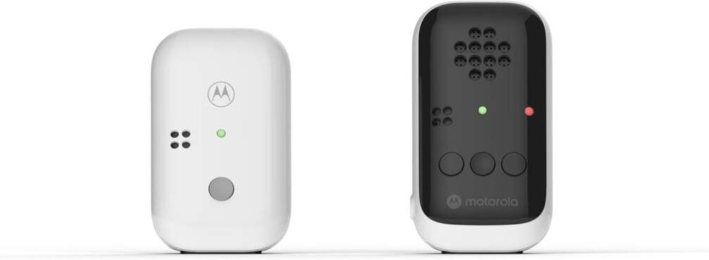 Vigila Bebés Motorola PIP10 - 300 m de alcance, AC o Pilas AAA, detección de sonido, Blanco y negro