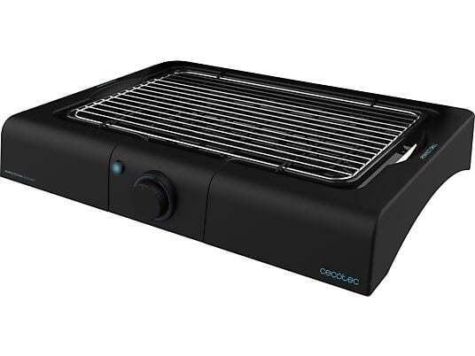 Barbacoa Cecotec 03048 - Parrilla, 2400 W, Inox, Negro