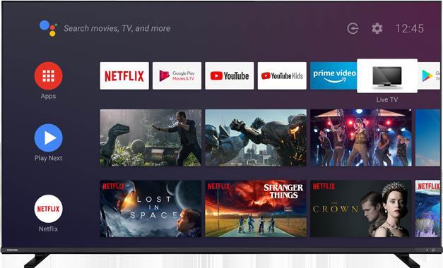 TV 55" QLED Toshiba 55" 55QA4C63DG - UHD 4K, Android TV