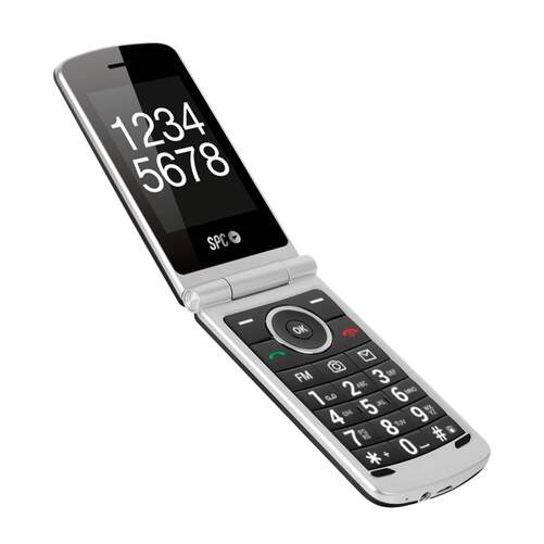 SeniorPhone SPC Opal 2318N - Móvil para mayores, Pantalla 2&#39;8", Dual Sim, Radio FM, Teclas Grandes