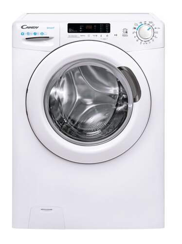 Lavadora Candy CS 1292DE-S - 9kg, Clase D, 1200rpm, 15 Programas +  Smart Touch NFC, Blanca