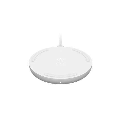 Cargador inalámbrico Belkin QI - 10 W, con base y cable, Blanco