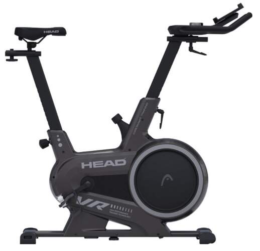 Bicicleta estática Head H9301P - Negra, con App Kinomap y Zwift, 32 niveles, display LED