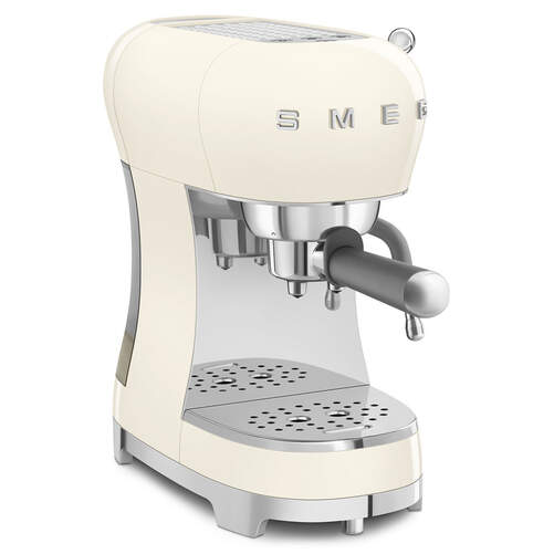 Cafetera Smeg ECF02CREU Espresso Manual - Estilo Años 50, color crema