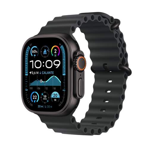 Smartwatch Apple Ultra 2 - GPS+Cellular, 49 mm, Titanio, Bluetooth, Negro