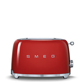 Tostador Smeg TSF01RDEU Rojo - 950W, 2 Rebanadas