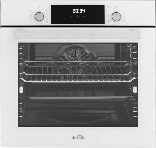 Horno Multifunción Artica AHB82281W - 80 L, 8 programas, 3 paneles de vidrio, cristal blanco