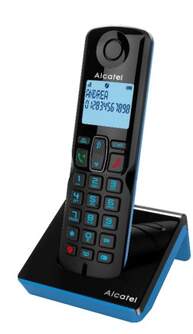 TELEFONO DECT ALCATEL S280 BLACK/BLUE ML CALL BLOC