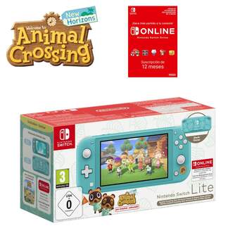 CONSOLA NINTENDO SWITCH LITE ANIMAL CROSSING  12MS