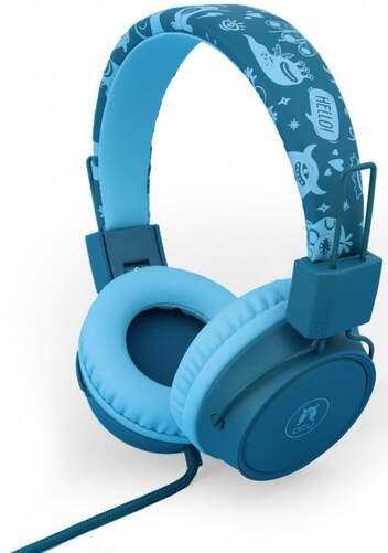 Auriculares infantiles DCU Azul 341525 - Protección de volumen (máx 85 dB), plegable