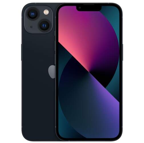 Apple iPhone 13 4/128GB Midnight - 6.1" Super Retina, 5G, Cámara Dual 12Mpx, Chip A15, NFC, Face ID