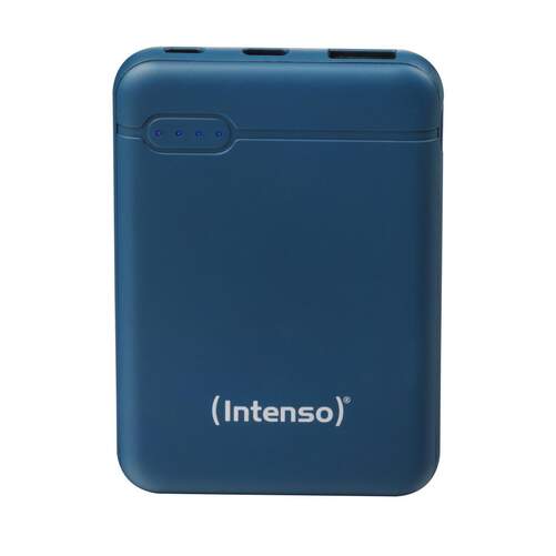 Powerbank Intenso XS - Azul, 5000 mAh, 1 salida USB-C, 1 salida MicroUSB, 1 salida USB-A