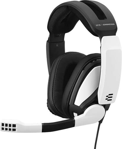 Auriculares Sennheiser GSP 300 Blanco - 10-26000 Hz, 19 ohms, 113 dB sensiblidiad, micrófono